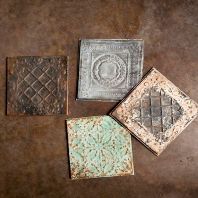 Architectural Details Two 12 X 12 Embossed Tiles