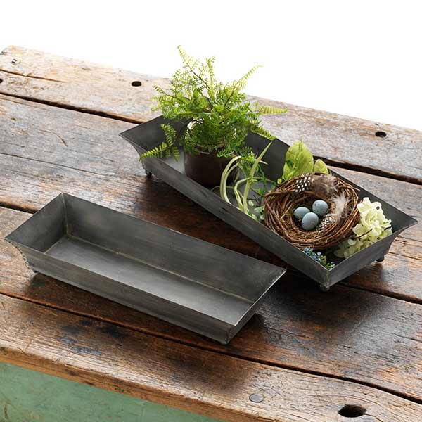 Iron Serving Tray Set Of 2